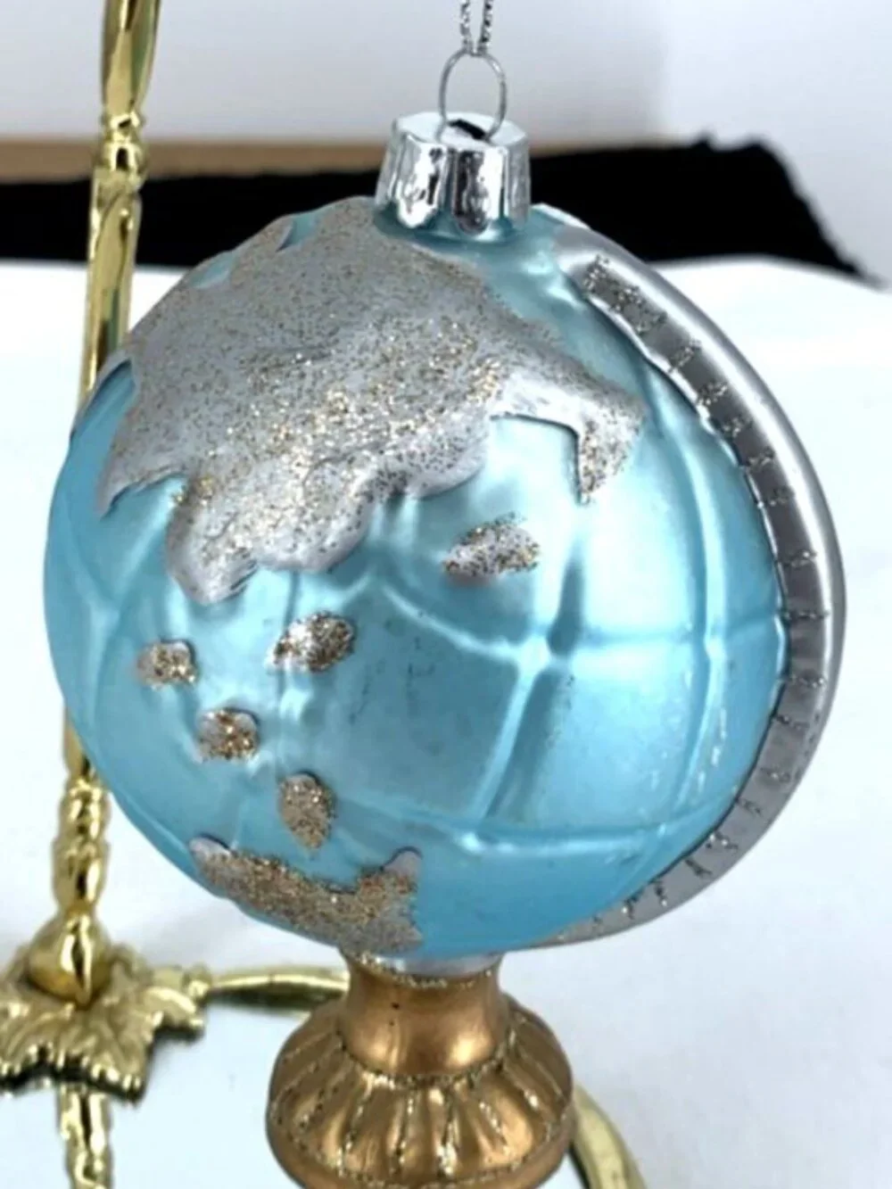 It’s A Small World Globe Christmas Ornament 4.5
